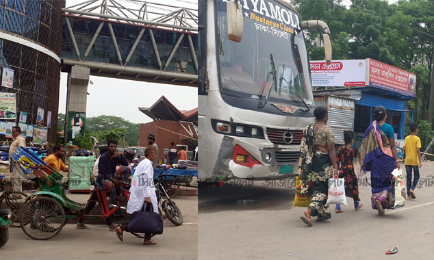 নাড়ির টানে ছুটছে মানুষ
