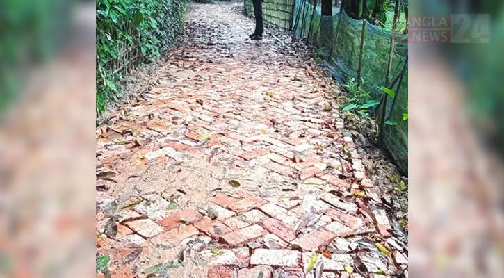 বড়লেখায় গ্রামীণ ইটের রাস্তা নির্মাণে অনিয়ম