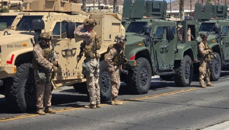 লস অ্যাঞ্জেলেসে বিক্ষোভ বাড়ছে, এবার মেরিন সেনা মোতায়েন