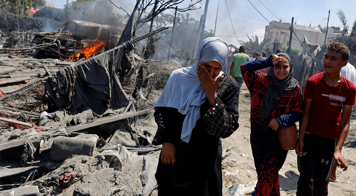 গাজায় ইসরায়েলি হামলায় আরও ৫৬ ফিলিস্তিনি নিহত