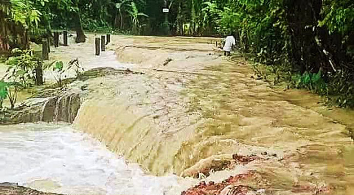 কুশিয়ারা নদীর পানি বেড়ে নিম্নাঞ্চল প্লাবিত