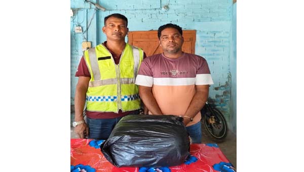 মাধবপুরে ৫ কেজি গাঁজাসহ ব্রাহ্মণবাড়িয়ার যুবক আটক