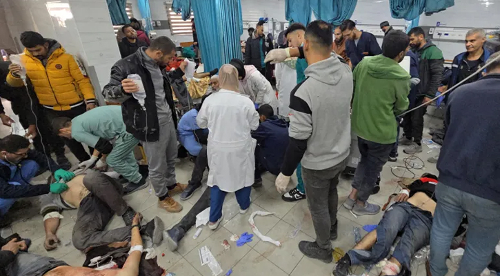 হাসপাতাল-শরণার্থী শিবিরে ইসরায়েলি হামলায় নিহত ৫০