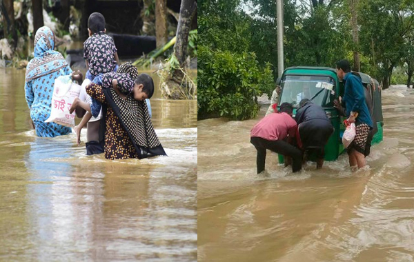 পাঁচ উপজেলায় 'পানিবন্দি' দুই লক্ষাধিক মানুষ