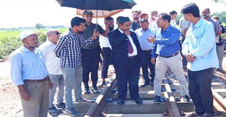 ৫ দফা মেয়াদ বাড়ালেও শেষ হয়নি কুলাউড়া-শাহবাজপুর রেলপথের কাজ