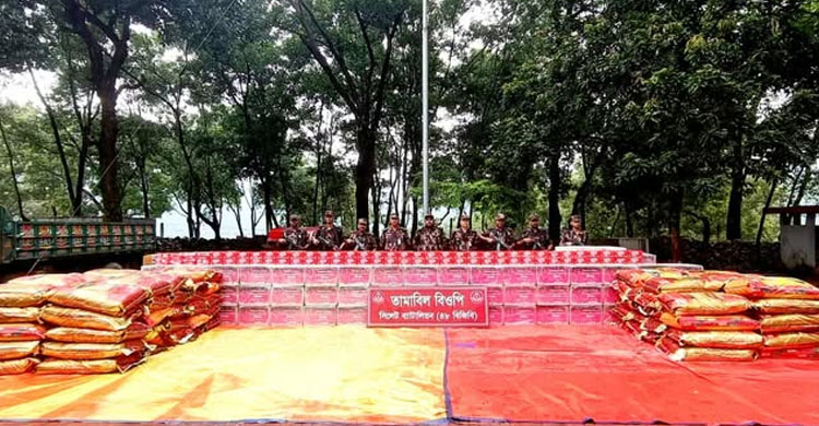 বিজিবির অভিযানে ৩ কোটি ২৬ লাখ টাকার চেরাইপ্য জব্দ
