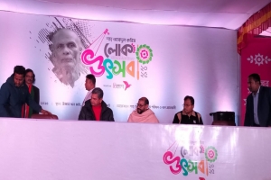 পর্দা উঠলো শাহ আব্দুল করিম লোক উৎসবের