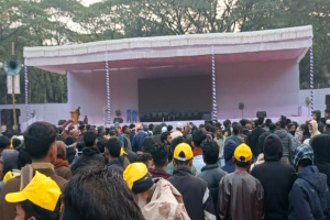 সিলেটে জনসভাস্থলে নেতা–কর্মীদের ভিড়, তারেক রহমানের জন্য অপেক্ষা
