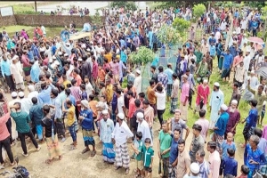 জৈন্তাপুরে দি মেঘালয় টি এস্টেটের ইজারা বাতিলে দিনব্যাপী বিক্ষোভ 