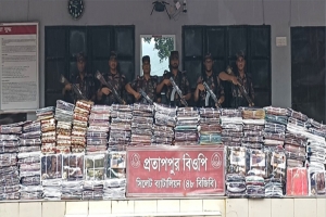 সিলেট সীমান্তে দেড় কোটি টাকার ভারতীয় চোরাই জব্দ