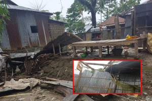 গোয়াইনঘাটে কালবৈশাখী ঝড়ে  ব্যাপক ক্ষতি : ক্ষয়ক্ষতি নিরূপণ কাজ চলছে