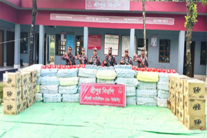 সিলেটে সীমান্তে চার কোটি টাকার ভারতীয় মালামাল জব্দ, আটক ১