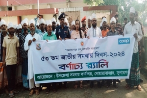 দোয়ারাবাজারে সমবায় দিবসে র‌্যালি-আলোচনা সভা