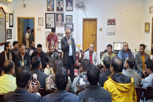 নির্বাচনী কার্যক্রম বেগবান করার লক্ষ্যে সিলেট জেলা যুবদলের বিশেষ বৈঠক অনুষ্ঠিত