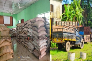 গোয়াইনঘাটে যৌথ অভিযানে ৯০ বস্তা চিনি জব্দ