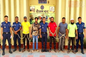 শ্রীমঙ্গলে ওয়ারেন্টভুক্ত ৫ আসামি গ্রেপ্তার
