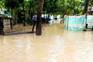 মৌলভীবাজারে মনু-ধলাই-জুড়ী নদীর পানি বিপৎসীমার উপরে