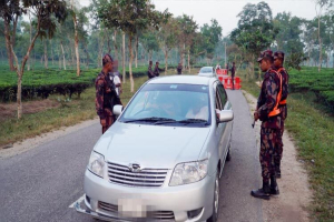 সিলেটজুড়ে বিজিবির নিরাপত্তা জোরদার, চেকপোস্ট বসিয়ে তল্লাশি