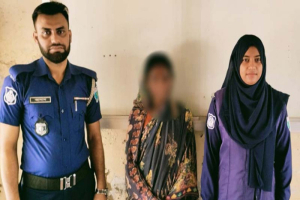 রাজনগরে বসতঘর থেকে চোলাই মদ উদ্ধার, নারী গ্রেপ্তার