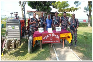 বিয়ানীবাজারে বিজিবির অভিযানে ইয়াবাসহ আটক ১, জব্দ ট্রাক্টর