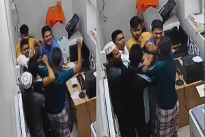সুনামগঞ্জে সিরিয়াল ভেঙে এক্সরে না করায় মারধর