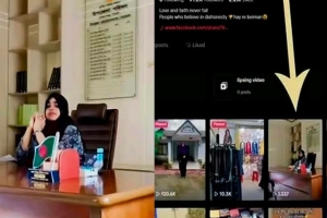 গোলাপগঞ্জে চেয়ারম্যানের চেয়ারে বসে তরুণীর টিকটক, শোকজ ৩