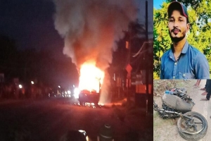 ওসমানীনগরে বাসের ধাক্কায় মোটরসাইকেলের দুই মৃত্যু
