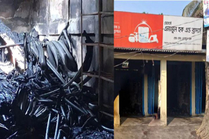বিশ্বনাথে অগ্নিকাণ্ডে ক্ষয়ক্ষতি প্রায় ২৫ লাখ টাকা