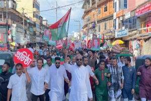 বিয়ানীবাজারে ফয়সল চৌধুরীর নেতৃত্বে বিএনপির প্রতিষ্ঠাবার্ষিকীর র‌্যালী