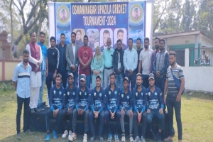 ওসমানীনগরে উপজেলা ক্রিকেট লীগ ২০২৪-এর উদ্বোধন
