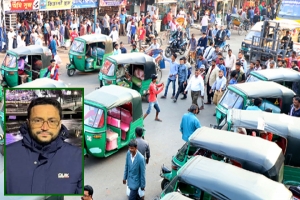  বন্দরবাজারে সাংবাদিকের উপর সিএনজি চালকদের হামলা