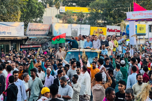মহান বিজয় দিবস উপলক্ষে সিলেটে মহানগর বিএনপির বর্ণাঢ্য র‌্যালি