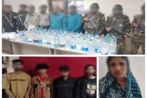 নগরীতে ১৯৩ লিটার চোরাই মদ ও গাঁজা উদ্ধার, গ্রেফতার ৬