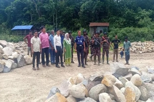 রাংপানিতে লুট হওয়া ২০ হাজার ঘনফুট পাথর উদ্ধার