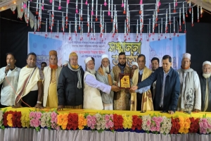 বিশ্বনাথে খাজাঞ্চী ইউপির সাবেক চেয়ারম্যান তালুকদার মো. গিয়াস উদ্দিনকে নাগরিক সংবর্ধনা প্রদান