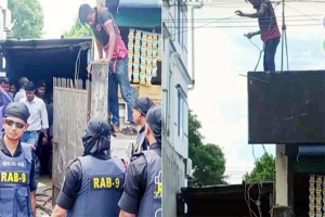 নগরীতে অটোরিকশা গ্যারেজে র‌্যাবের অভিযান