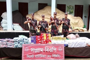 সিলেটে অর্ধকোটি টাকার ভারতীয় পণ্য জব্দ
