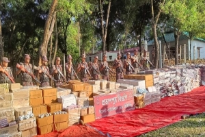 সিলেটে ৮ কোটি ২ লাখ টাকার ভারতীয় মালামাল জব্দ