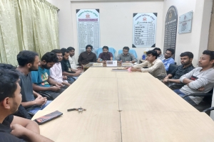 শাবি প্রেসক্লাবের সাথে ছাত্রদলের নতুন কমিটির সৌজন্য সাক্ষাৎ