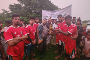 শাল্লায় জমজমাট মিনি ফুটবল টুর্নামেন্টের ফাইনাল, চ্যাম্পিয়ন ইন্দারপুর ইয়াংস্টার