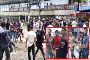 সুনামগঞ্জে শিক্ষার্থীদের সাথে ছাত্রলীগ ও পুলিশের সংঘর্ষ