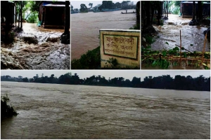 সুরমা নদীর পানি বিপদসীমার ১৬ সে.মি. ওপরে