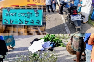 হরিপুরে ট্রাক-মটর সাইকেল সংঘর্ষে যুবকের মৃত্যু