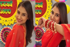 ঘরোয়া আয়োজনে মেহজাবীনের বৈশাখ