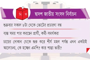 দেশজুড়ে চলছে শেষ মুহূর্তের নির্বাচনি প্রচারণা