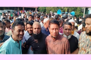 গোয়াইনঘাটে চেয়ারম্যান প্রার্থী স্বপনের পথসভা