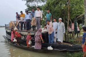 গোয়াইনঘাটে প্রধানমন্ত্রীর জরুরী খাদ্য সহায়তা বিতরণ
