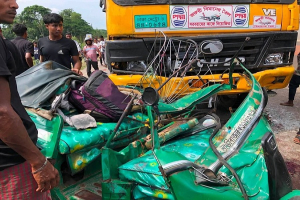 ওসমানীনগরে সিএনজি-তেলবাহী ট্রাক সংঘর্ষে নিহত ৪