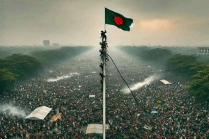নগরীতে ছাত্র-জনতার বিজয়ের উল্লাস