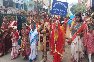 সিলেটে বর্ণাঢ্য আয়োজনে পহেলা বৈশাখ উদযাপন